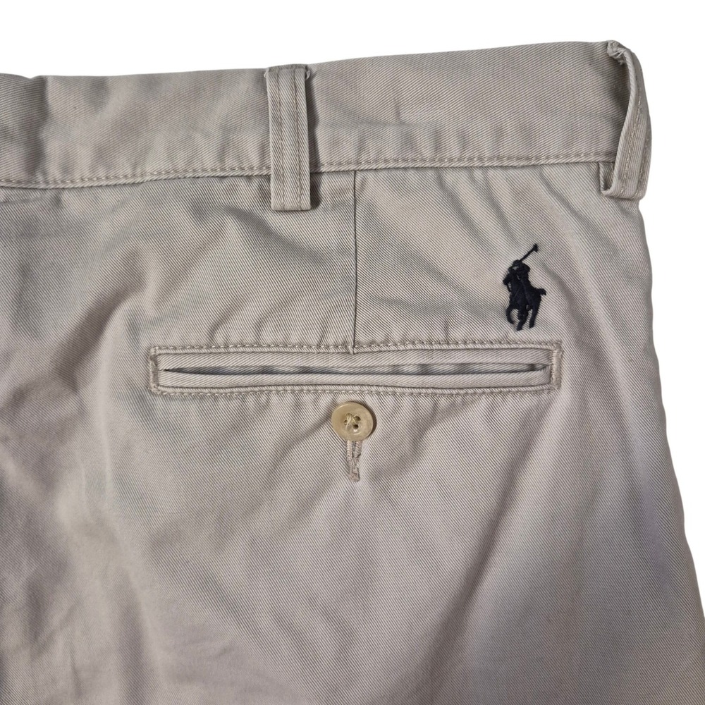 Polo Ralph Lauren Preston Pant Mens 36/34 Khaki Chino Classic Cotton Twill Pony